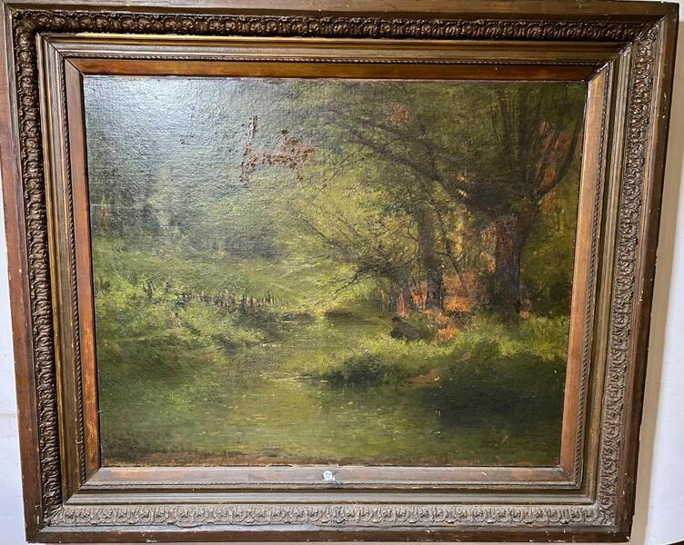 The happy fisherman ( oil on canvas)