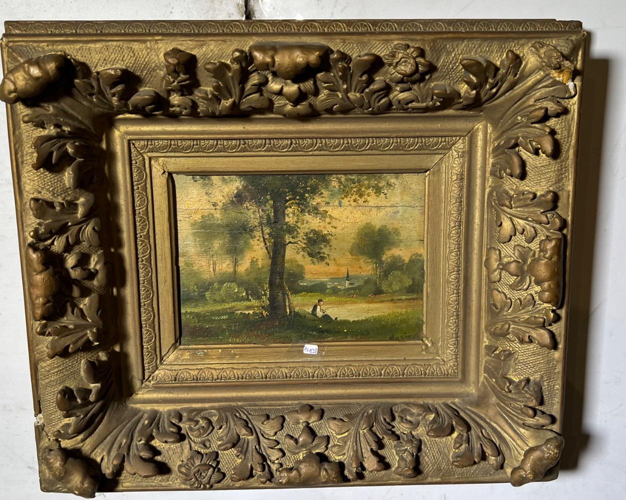 The happy fisherman ( oil on panel )