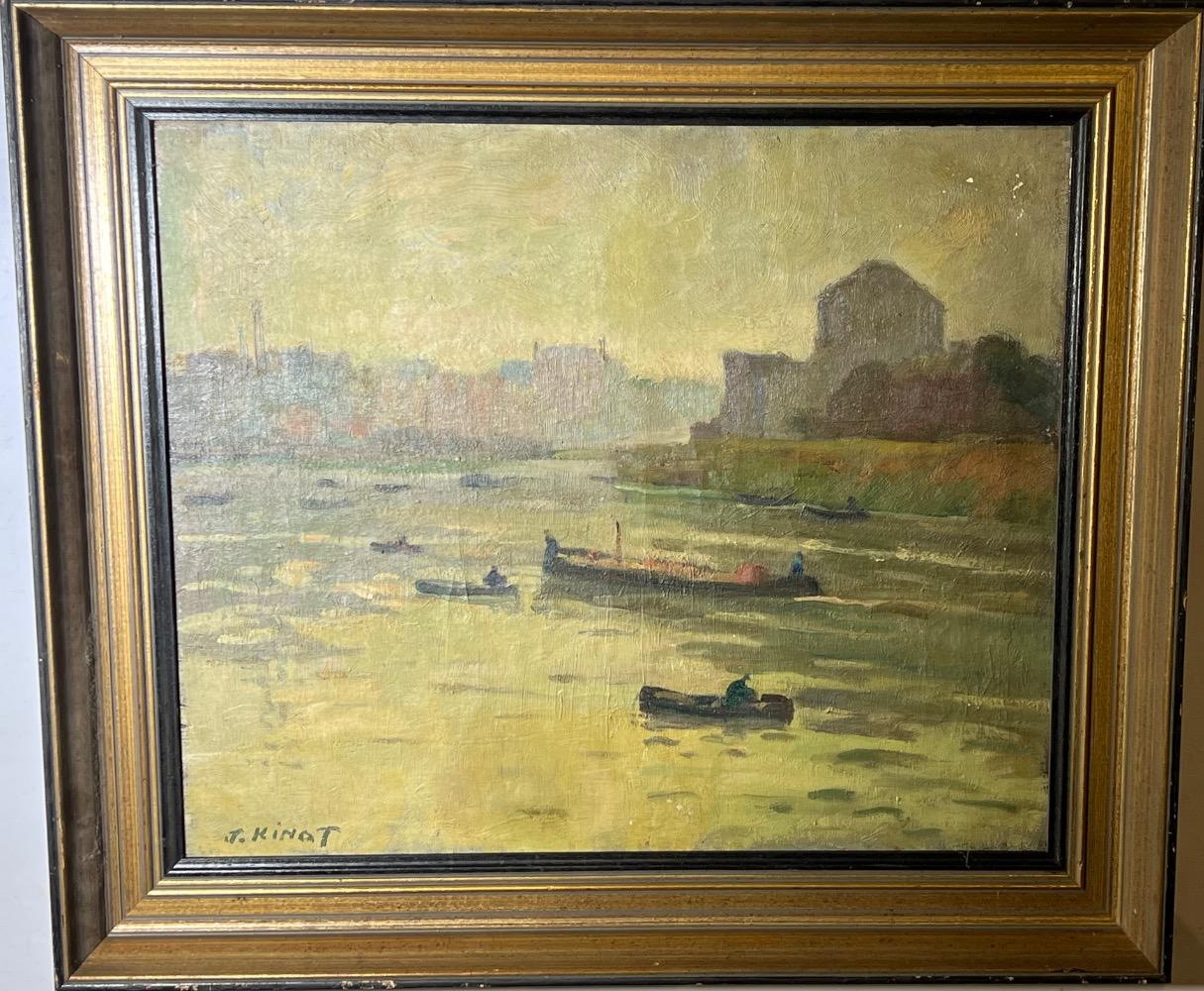 The happy fishermen ( oil on canvas )