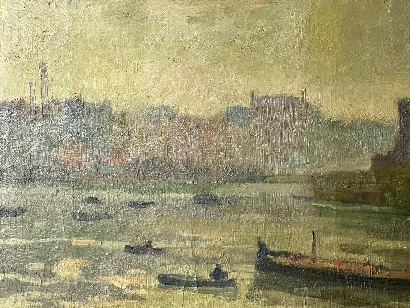 The happy fishermen ( oil on canvas )