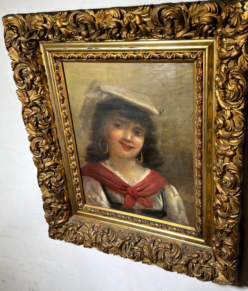 The happy girl ( oil on canvas)