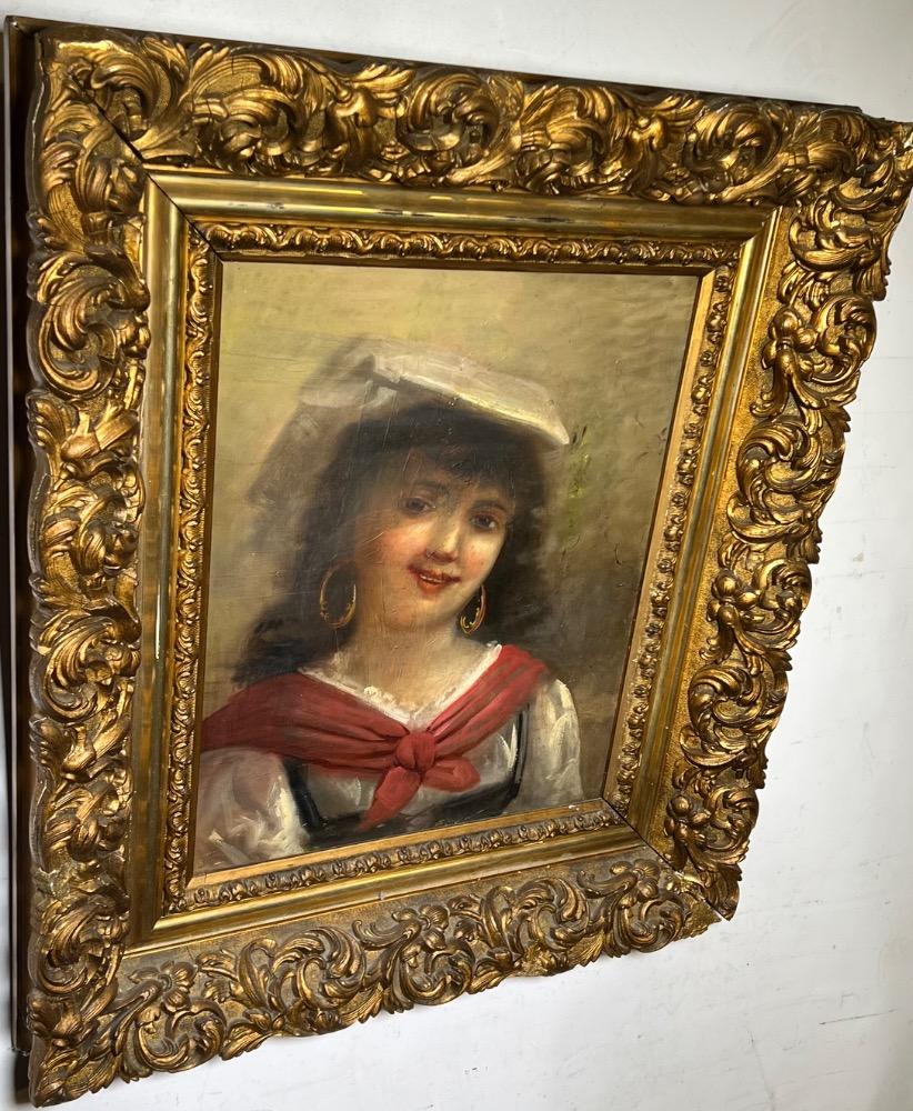 The happy girl ( oil on canvas)