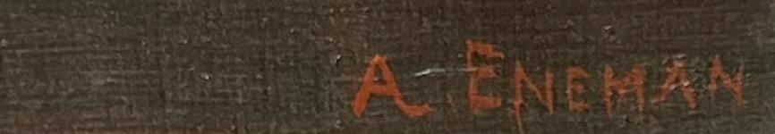 The lacemaker ( oil on canvas on board )