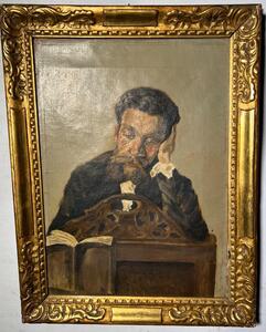 The lazy lawyer ( oil on canvas)