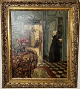 The loyal servant ( oil on canvas )