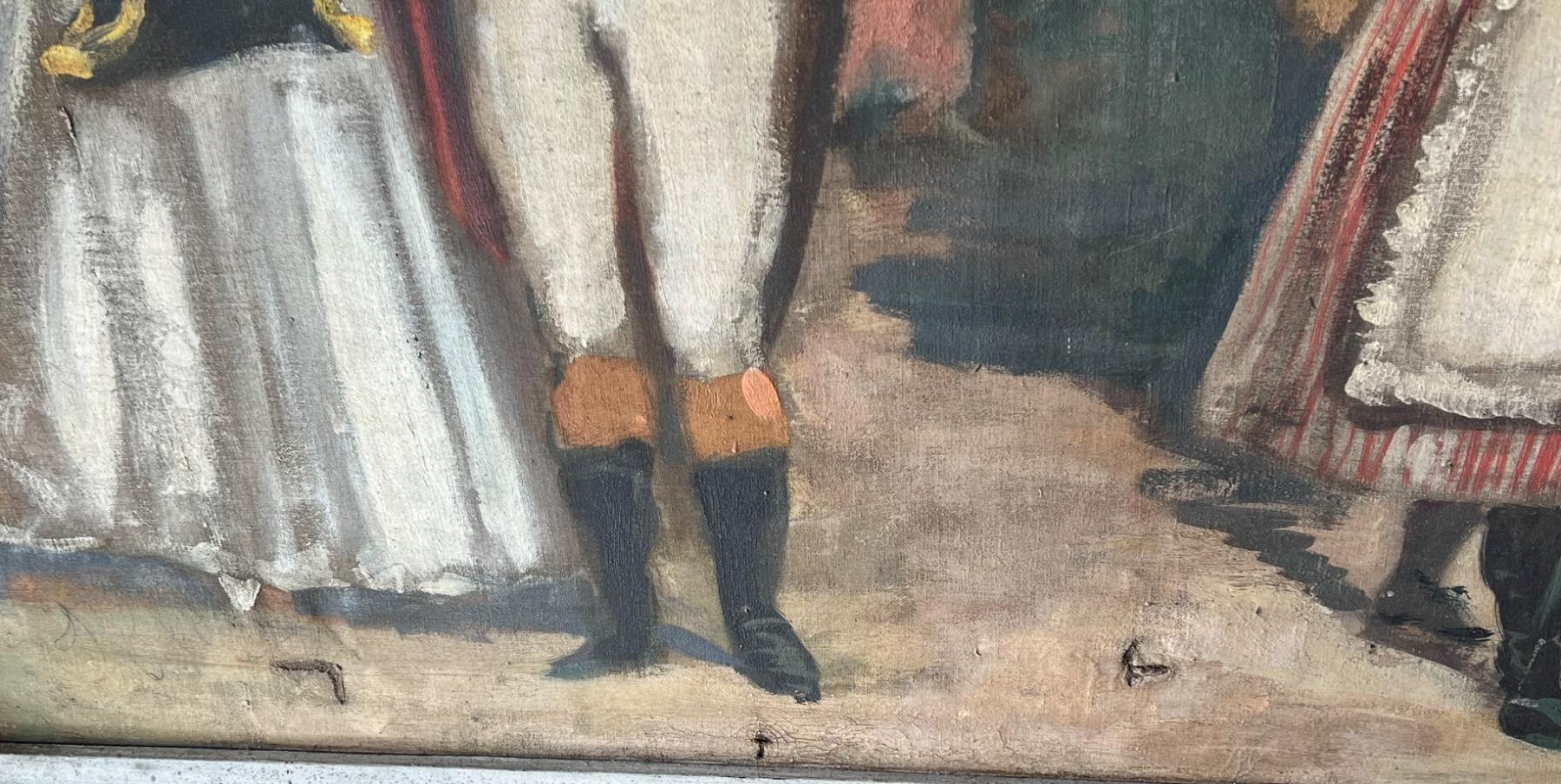 The military parade ( oil on canvas)