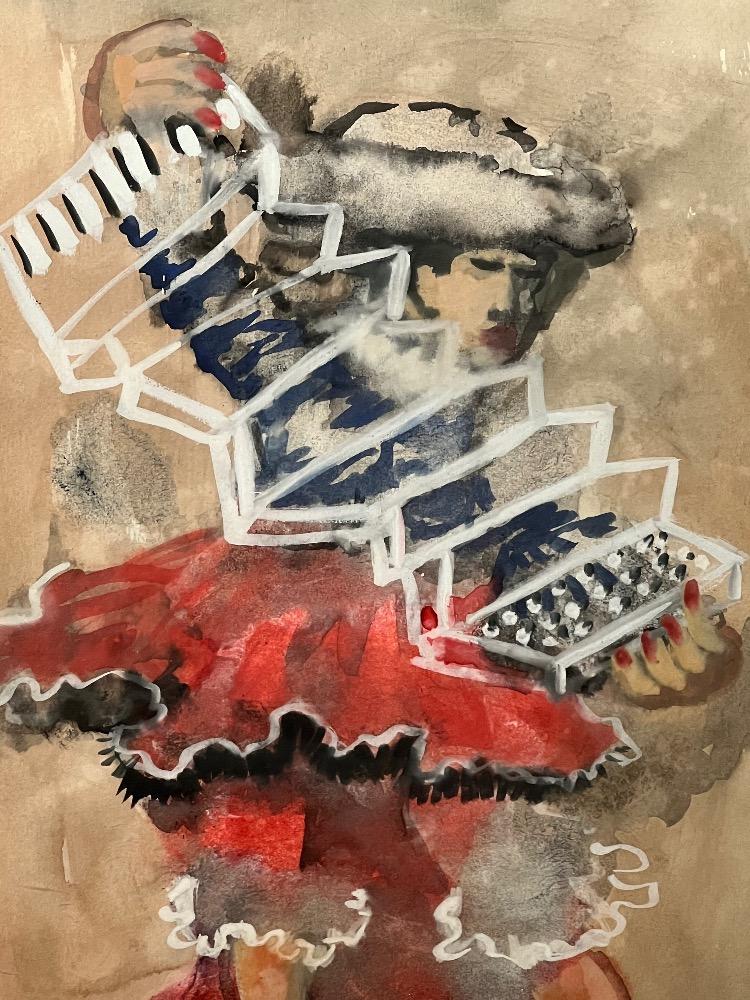 The musician ( watercolours )