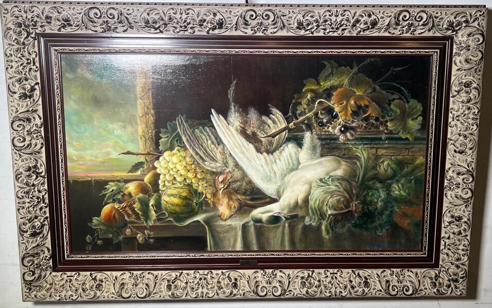 The pantry ( oil on panel )