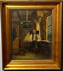 The philosopher ( oil on panel )