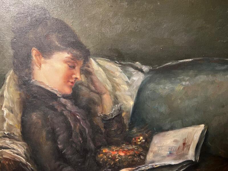 The reader ( oil on canvas )