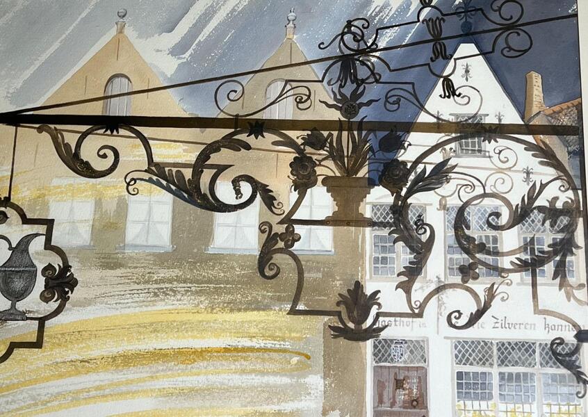 The restaurant ( watercolors )