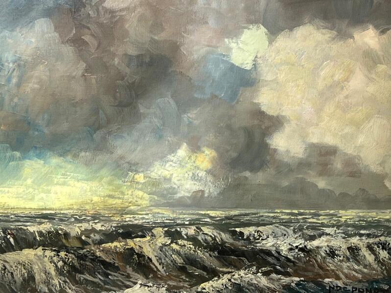 The rough sea ( oil on canvas )