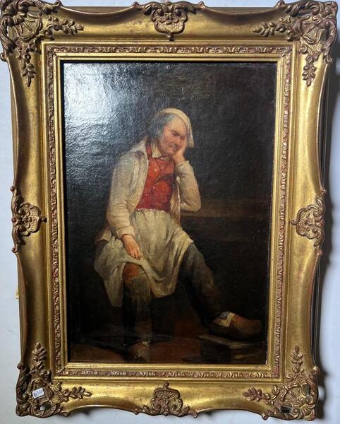 The sleeping cook ( oil on canvas )
