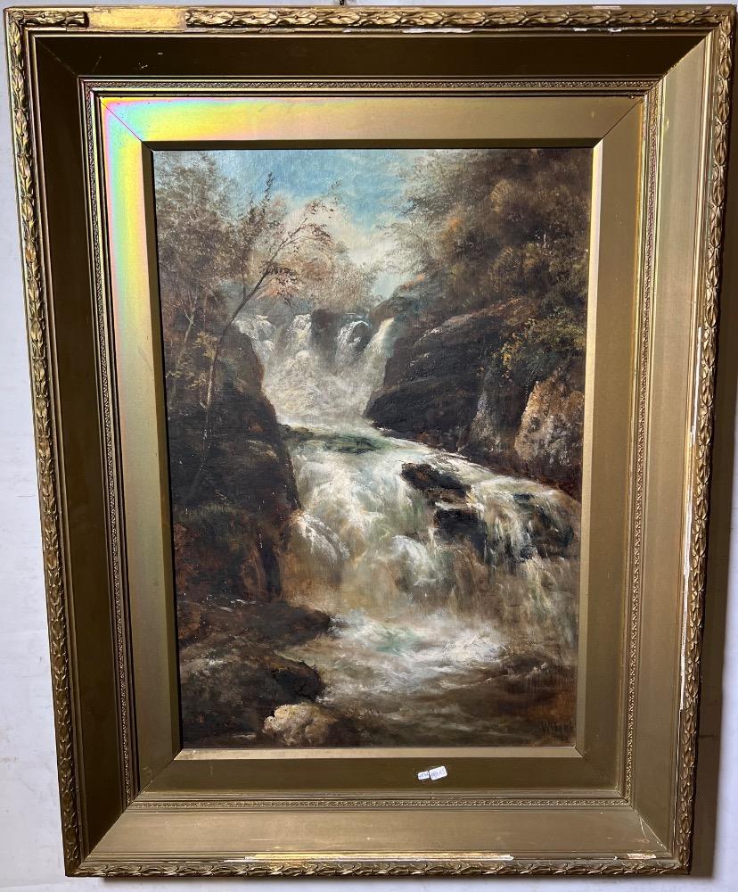 The waterfall ( oil on canvas )