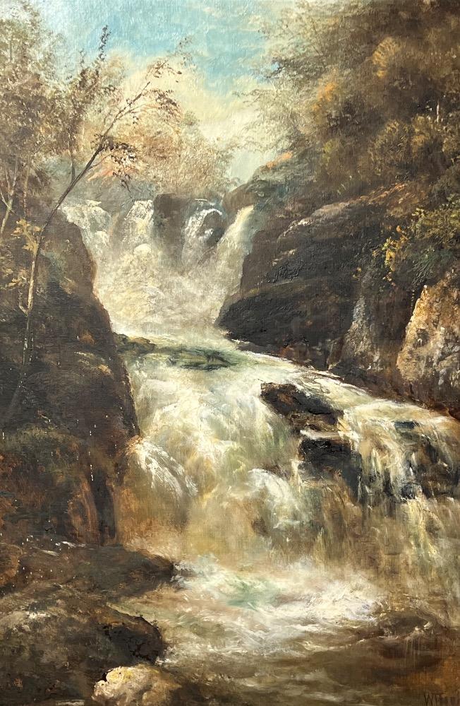 The waterfall ( oil on canvas )
