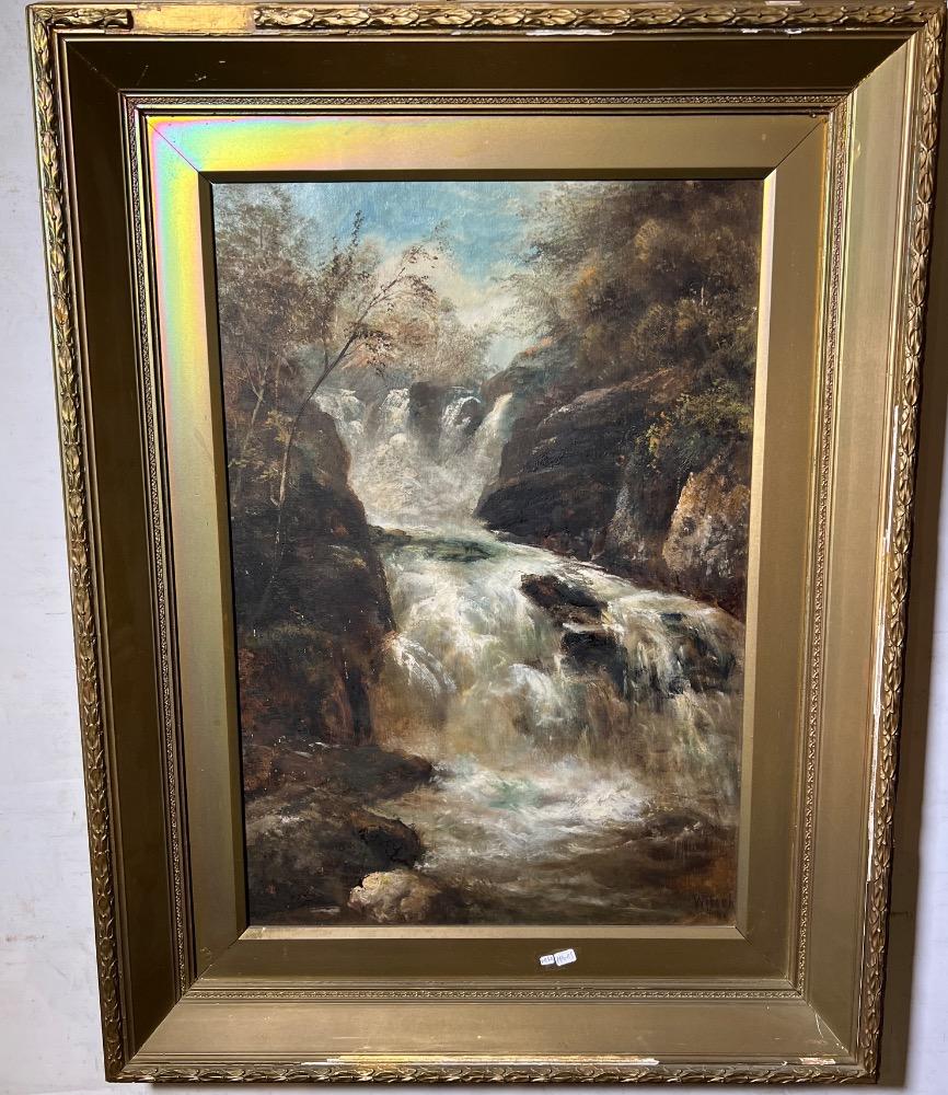 The waterfall ( oil on canvas )