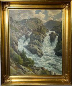 The waterfalls ( oil on canvas )