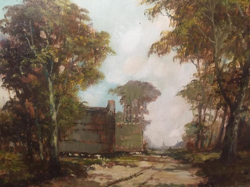 The way to the village ( oil on canvas)