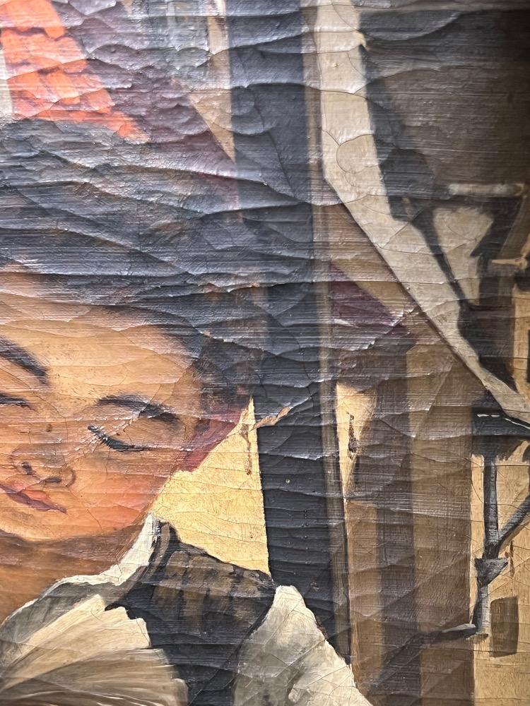 The young reader ( oil on canvas )