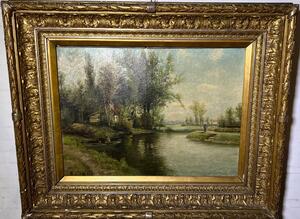 The happy fisherman ( oil on canvas )