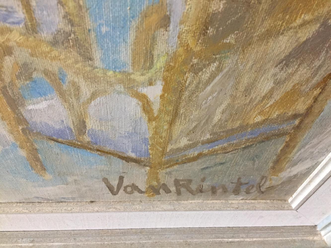 Ready for the afternoon tea(oil on canvas)