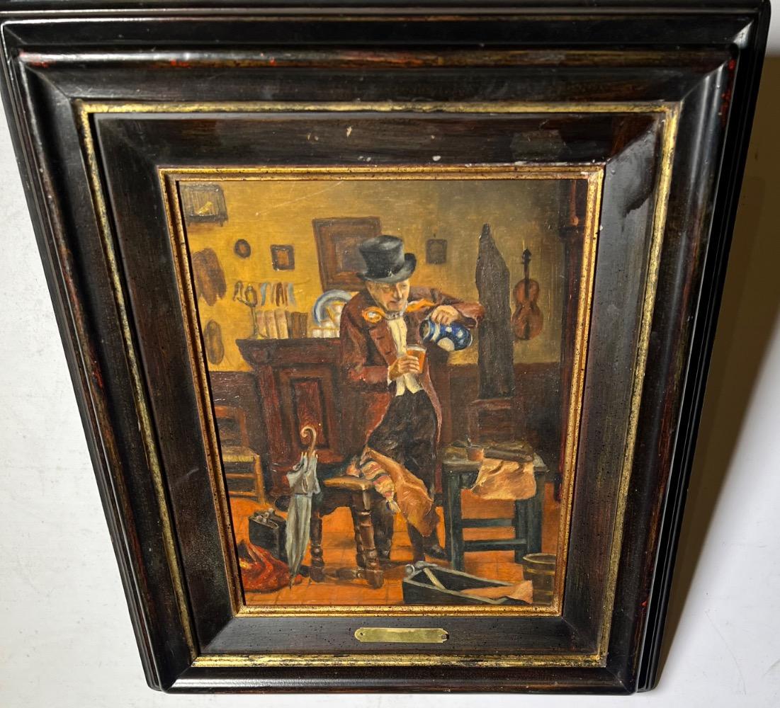 Time for a drink ( oil on canvas)