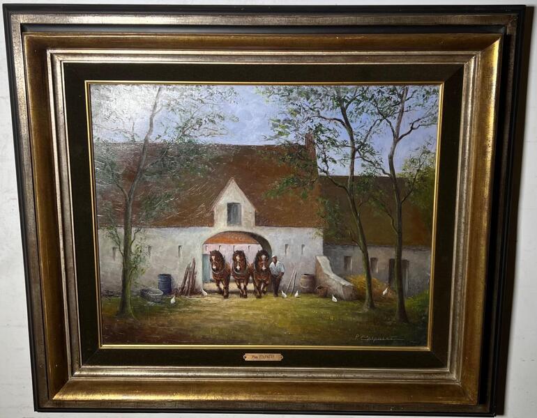 Time to work ( oil on canvas )