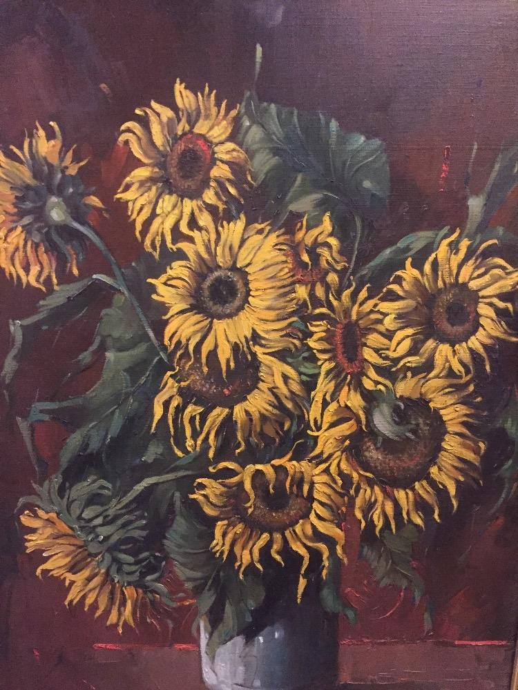 Stillife with sunflowers 