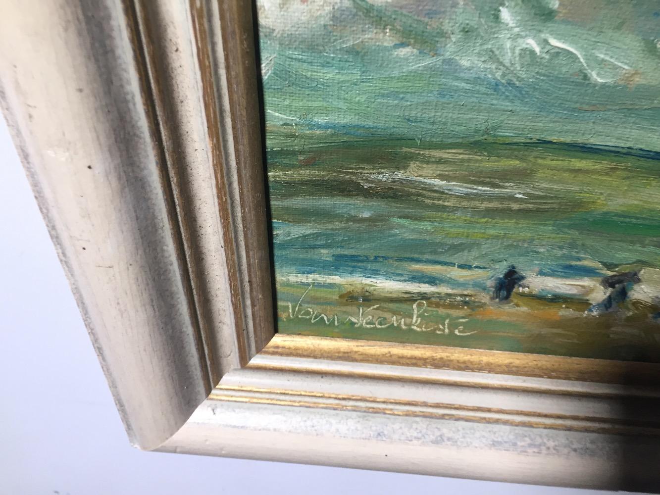 Life at the beach ( oil on canvas)