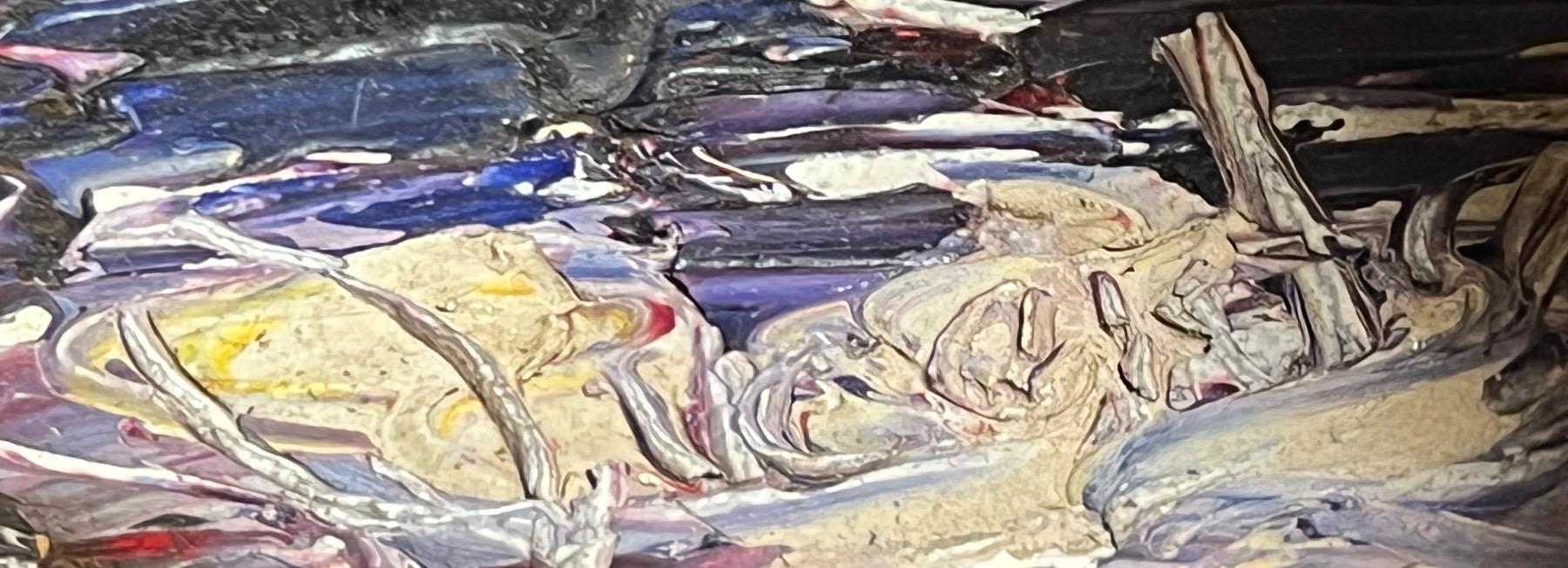 The Lambeth bridge in London ( oil on canvas)