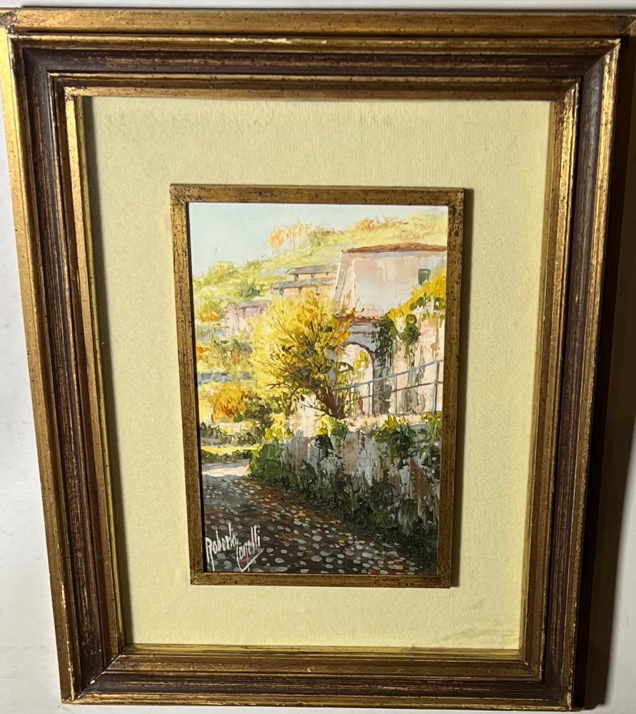 View of San Vigilio in the summertime ( oil on canvas )