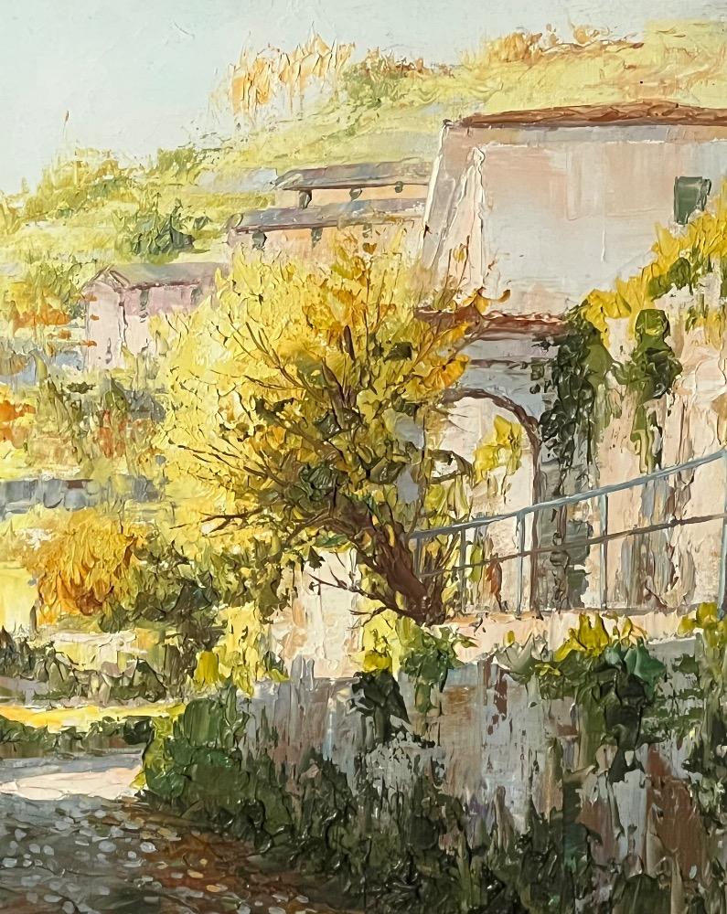 View of San Vigilio in the summertime ( oil on canvas )