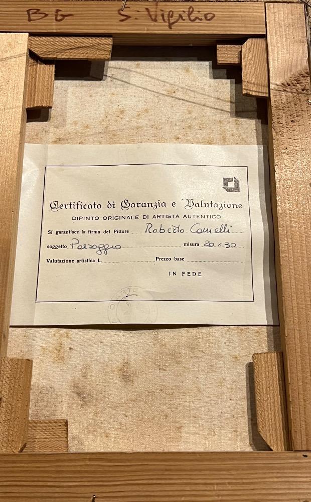 View of San Vigilio in the summertime ( oil on canvas )