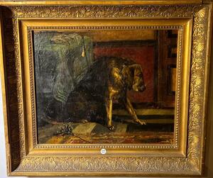 Waiting for the dinner ( oil on canvas )