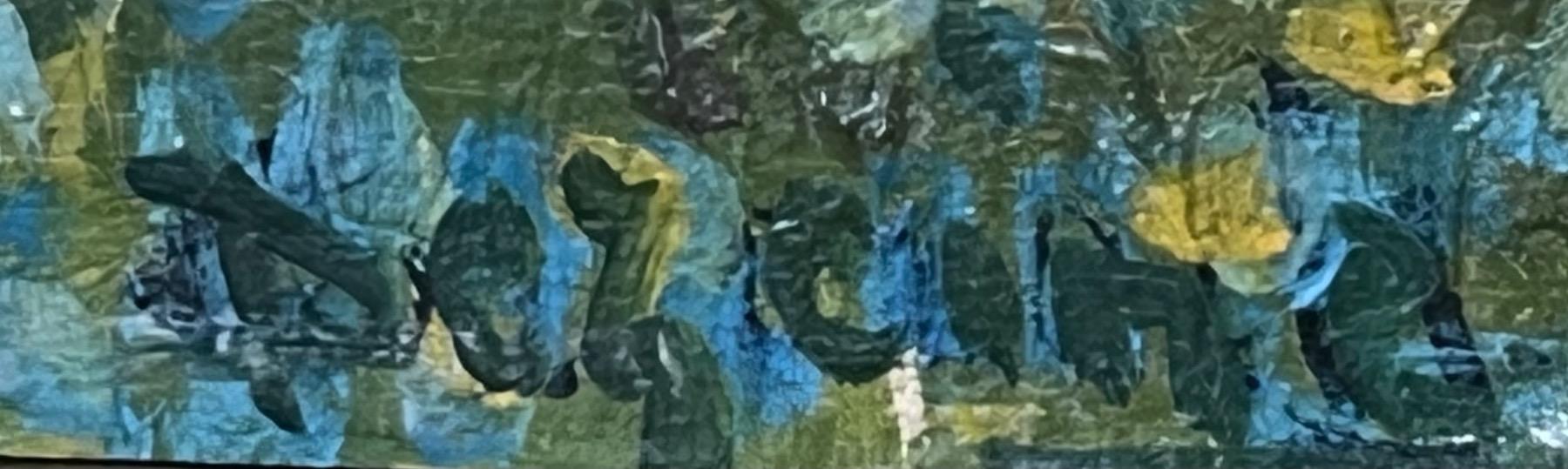 Walking in the Beguinage of Bruges ( oil on panel )