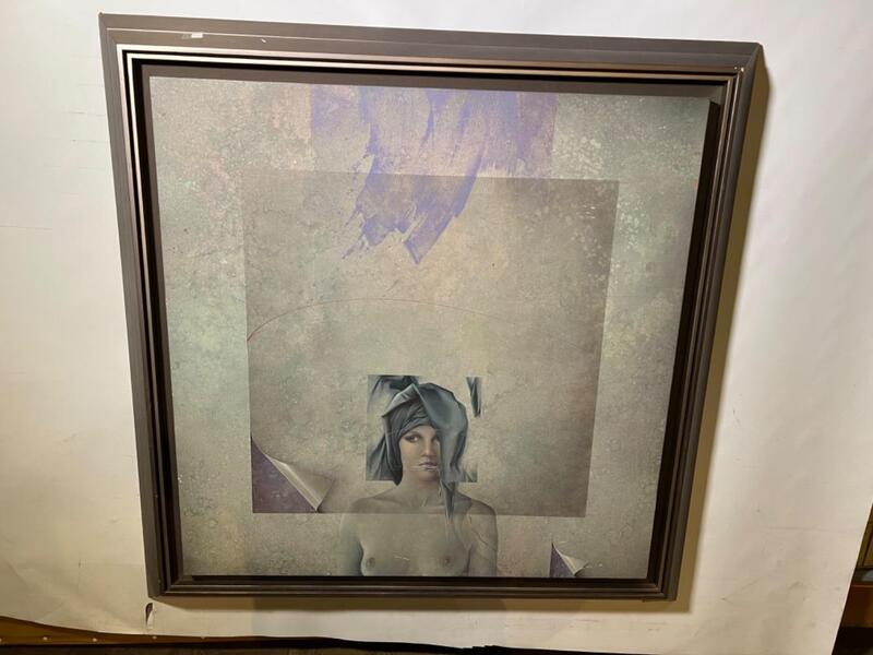 Mysterious girl ( mixed media )