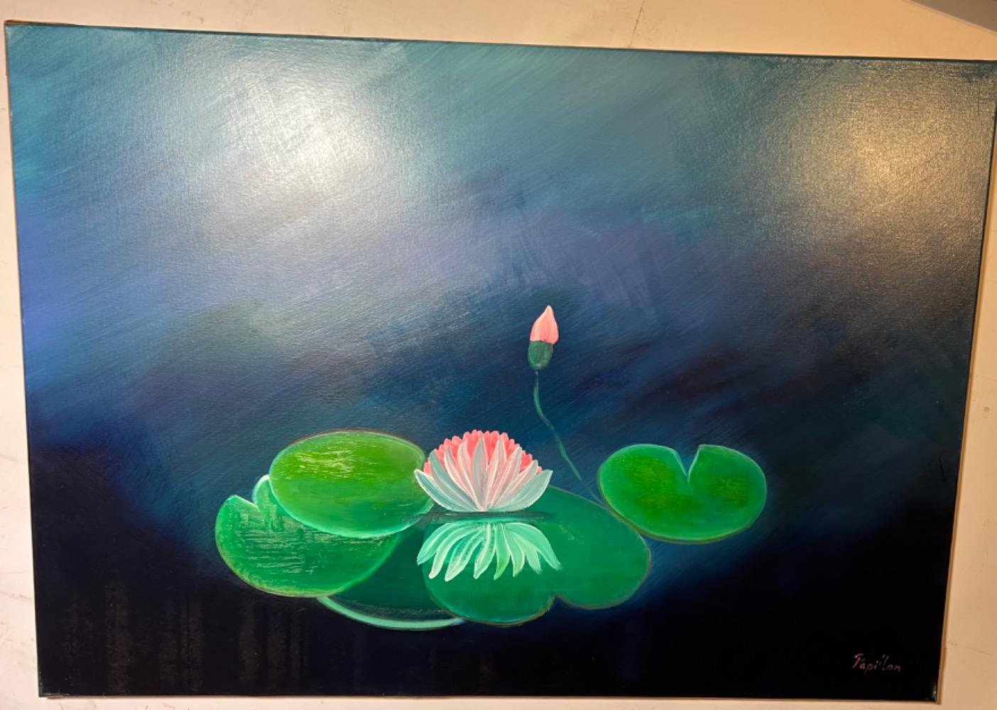 Waterlillies ( 4 x  oil on canvas )