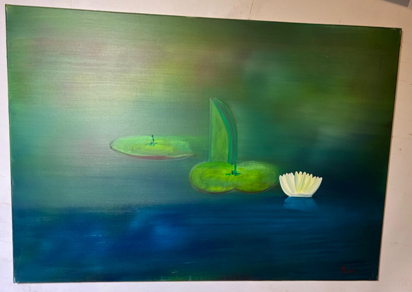 Waterlillies ( 4 x  oil on canvas )