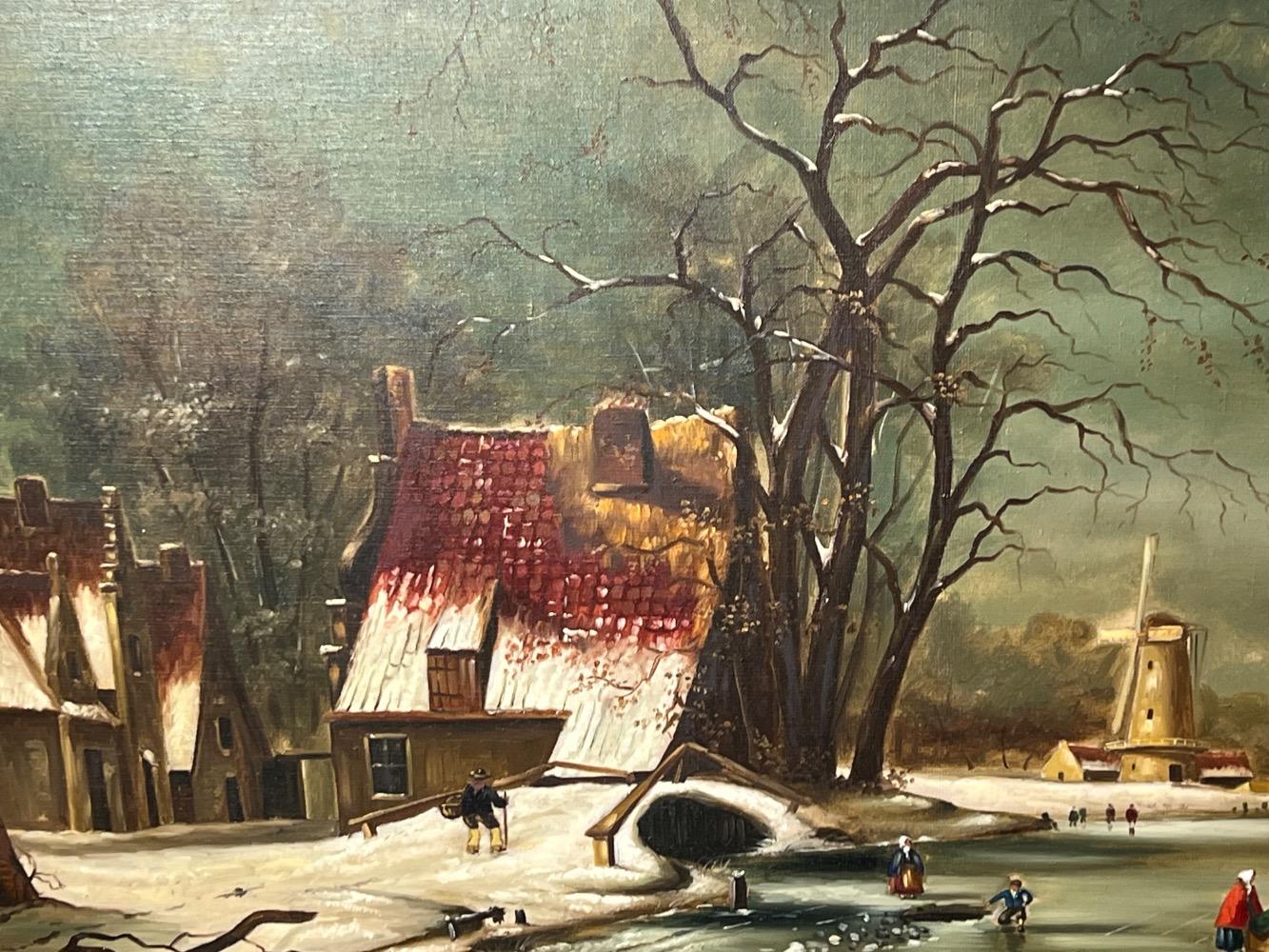 Wintertime ( oil on canvas )