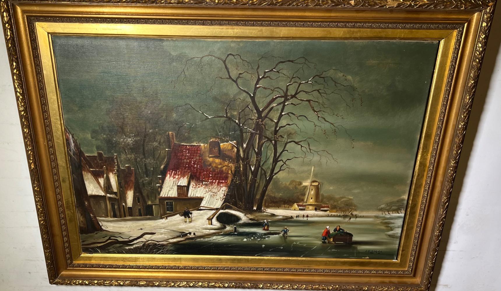 Wintertime ( oil on canvas )