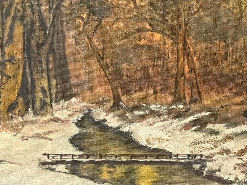 Wintertime ( oil on canvas )